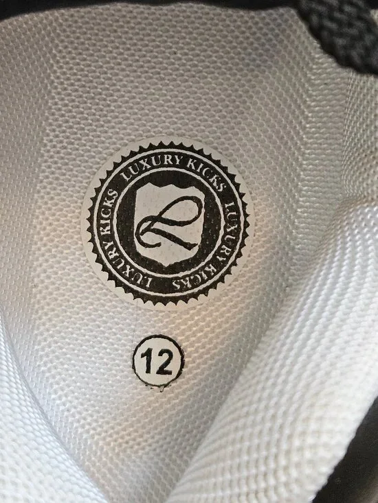 Luxury Kicks (Vlado) Men's Fashion Sneakers, White, Sz 12 - Picture 16 of 16